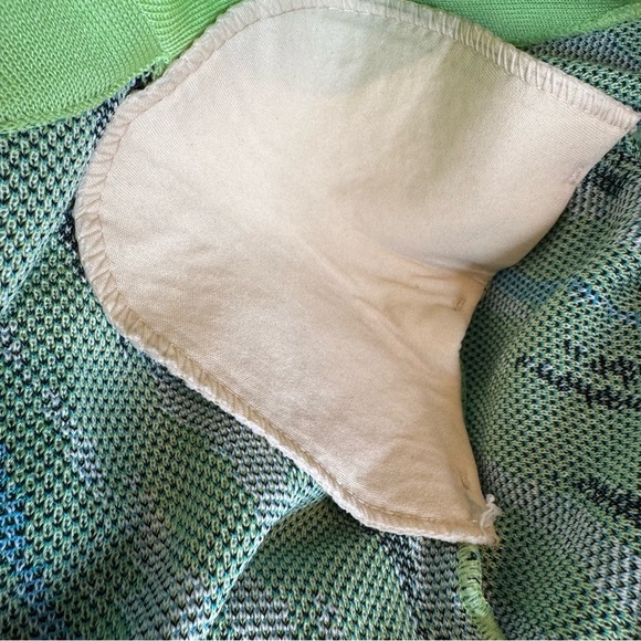 Ming Wang Knit Blazer Blue Green Black White Size XL - Picture 10 of 13